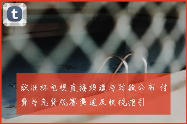 欧洲杯电视直播频道与时段公布 付费与免费观赛渠道及收视指引